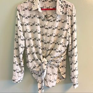 Jane and Delancey Telephones & Bonjour Blouse